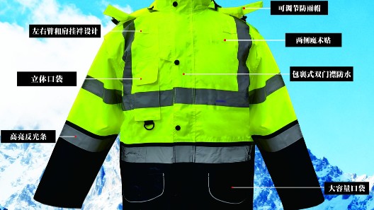 全天候勤務保障：七合一可拆卸執(zhí)勤棉服